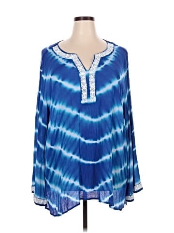 INC International Concepts Long Sleeve Blouse (view 1)