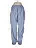 Norm Thompson 100% Polyester Solid Blue Casual Pants Size L - photo 1