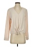 Three Eighty Two 100% Polyester Tan Long Sleeve Blouse Size S - photo 1