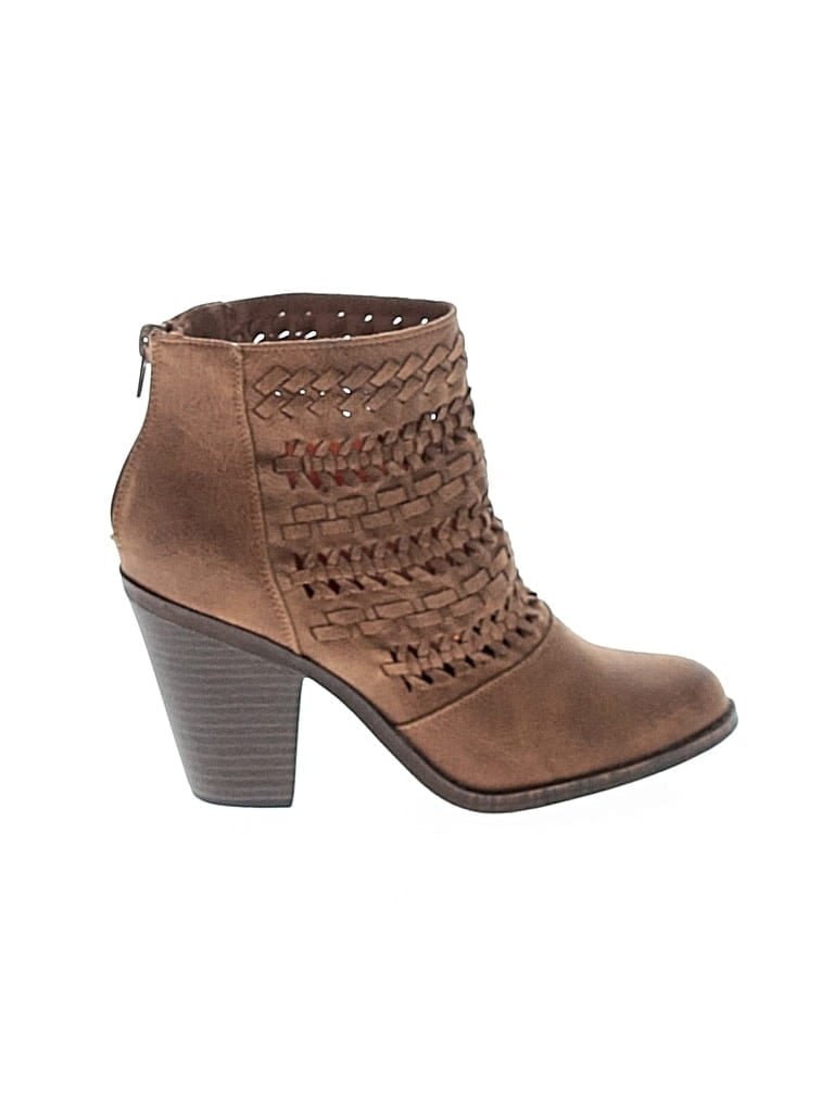 Pre-owned Fergalicious Ankle Boots In Brown