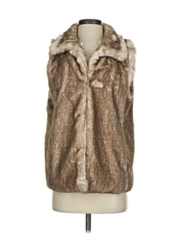 Ann Taylor LOFT Faux Fur Vest (view 1)