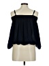 By & By 100% Polyester Black Blue 3/4 Sleeve Blouse Size M - photo 2