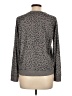 Lucky Brand Animal Print Gray Pullover Sweater Size L - photo 2