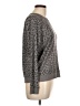 Lucky Brand Animal Print Gray Pullover Sweater Size L - photo 4