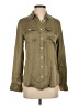 J.Crew 100% Silk Green Long Sleeve Silk Top Size S (estimated) - photo 1