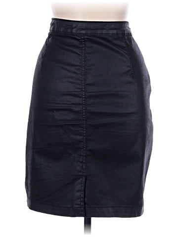 Banana Republic Factory Store Faux Leather Skirt (view 2)
