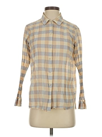 Ines de la Fressange for Uniqlo Long Sleeve Button-Down Shirt (view 1)