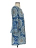 MSK Paisley Blue Casual Dress Size P (petite) - photo 4