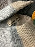 Be Cool Color Block Gray Turtleneck Sweater Size L - photo 7
