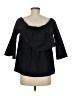 Jessica Simpson Black 3/4 Sleeve Top Size M (estimated) - photo 2