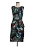 Connected Apparel Tropical Black Cocktail Dress Size 8 - photo 1
