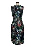 Connected Apparel Tropical Black Cocktail Dress Size 8 - photo 2