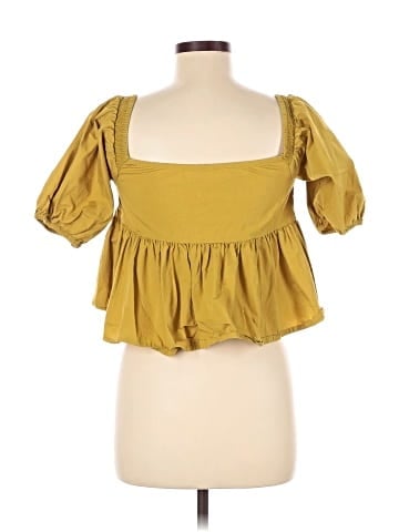 Free People Short Sleeve Blouse (view 2)