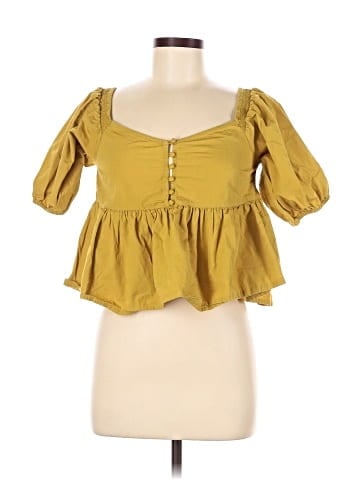 Free People Short Sleeve Blouse (view 1)