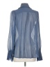 7 For All Mankind Blue Long Sleeve Blouse Size S - photo 2