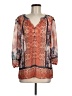 New Directions 100% Polyester Orange 3/4 Sleeve Blouse Size M - photo 1