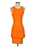 Zara Color Block Orange Cocktail Dress Size S - photo 1