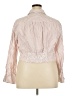 Torrid Stripes Ivory Long Sleeve Button-Down Shirt Size 2X Plus (2) - photo 2