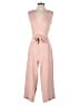 Tahari 100% Polyester Solid Pink Jumpsuit Size 4 - photo 1