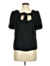 Shein 100% Polyester Black Short Sleeve Top Size 6 - photo 2
