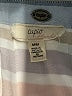 Cupio 100% Rayon Stripes Ivory White Sleeveless Button-Down Shirt Size M - photo 7