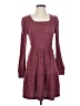 Sampeel Tweed Burgundy Casual Dress Size S - photo 1