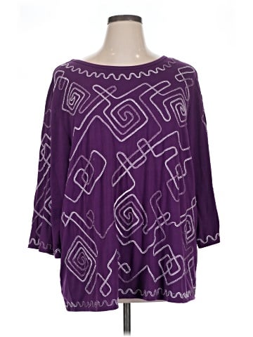 Maggie Barnes for Catherines 3/4 Sleeve Blouse (view 1)