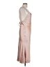 Lovely 100% Polyester Tan Cocktail Dress Size 10 - photo 4