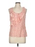 Halogen 100% Silk Orange Sleeveless Silk Top Size M (petite) - photo 1