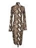 Leith Animal Print Brown Cocktail Dress Size S - photo 2