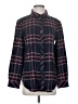 Athleta Plaid Burgundy Long Sleeve Button-Down Shirt Size S - photo 1