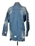 Essue 100% Cotton Blue Denim Jacket Size S - photo 2