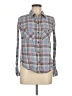 Mudd Plaid Gray Long Sleeve Button-Down Shirt Size M - photo 1