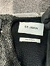 St. John Metallic Black Long Sleeve Top Size L - photo 6