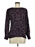 Foxcroft 100% Rayon Paisley Purple Long Sleeve Blouse Size 6 - photo 1