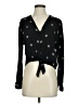 Rails 100% Rayon Stars Black Long Sleeve Blouse Size XS - photo 1