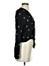 Rails 100% Rayon Stars Black Long Sleeve Blouse Size XS - photo 4
