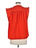 On 34th 100% Polyester Orange Sleeveless Blouse Size M - photo 2