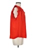 On 34th 100% Polyester Orange Sleeveless Blouse Size M - photo 4