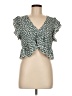 Shein Green Sleeveless Blouse Size 6 - photo 1
