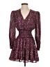 Intermix Paisley Purple Cocktail Dress Size 00 - photo 1