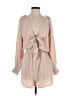 Assorted Brands 100% Polyester Solid Tan Romper Size S - photo 1