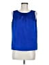 Le Suit 100% Polyester Blue Sleeveless Blouse Size 6 - photo 1