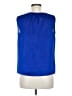Le Suit 100% Polyester Blue Sleeveless Blouse Size 6 - photo 2