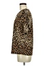 retrology Animal Print Brown Short Sleeve Blouse Size M - photo 5