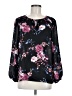 AGB 100% Polyester Black Long Sleeve Blouse Size M - photo 1