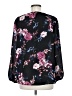 AGB 100% Polyester Black Long Sleeve Blouse Size M - photo 2