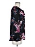 AGB 100% Polyester Black Long Sleeve Blouse Size M - photo 4