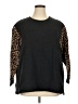 Assorted Brands Animal Print Black Pullover Sweater Size 1X - photo 1
