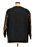 Assorted Brands Animal Print Black Pullover Sweater Size 1X - photo 2